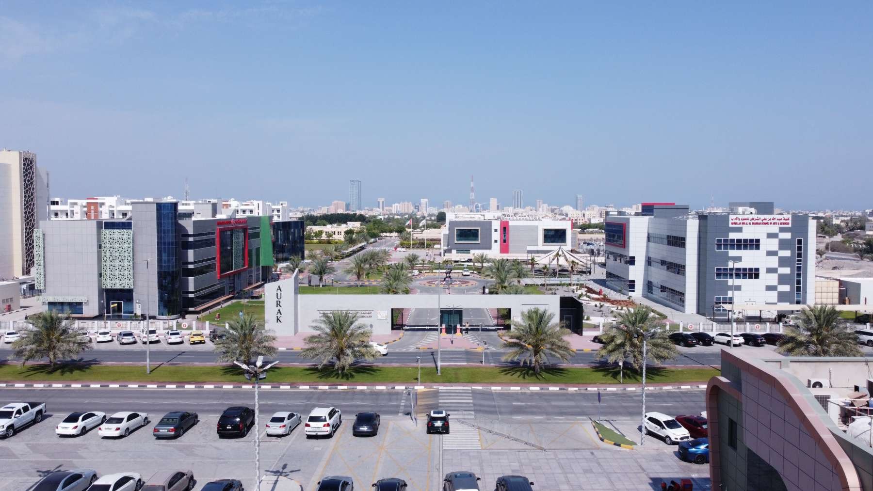 American university of RAK (Walking shade & car parking)